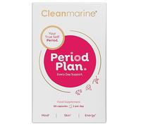 Cleanmarine Period Plan | Unique, All-in-One Blend of Natural Nutrients - Help Balance Your Body's Daily Needs, All Month Long - Provides Hormonal Support, Plan A for Your Periods - 60 Capsules