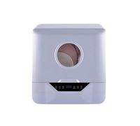 CleanMate Lite Compact Desk Dishwasher - Countertop Dishwasher with 4 Wash Programs, High-Temperature Disinfection & Waste Heat Drying - Ideal for Dorms & Small Kitchens - 6L, White