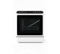CleanMate Pro Desk Dishwasher | Compact Countertop Dishwasher with UVC Sterilization, Hot Drying & Touch Controls | 6L Water Use | 5-Set Capacity | 1000W | Quick Wash, Fruit, Dry & More