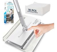 CleanMattix - FlexiClamp Floor Mop for Home and Kitchen - Cleaning Supplies and Tools for Floor Cleaning, Household & Apartment Essentials, Durable Mop for Hardwood, Tile & Laminate Floors