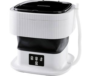 CLEANmaxx Mini washing machine ideal for on the go | Mobile washing machine with 2 washing programmes and a spin cycle | Foldable and quiet | For up to 1 kg of laundry | Suitable for