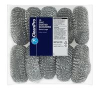 CleanPro 10 Zinc Coated Scourers Extra Large | Case of 8
