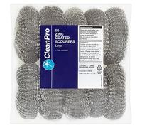 CleanPro 10 Zinc Coated Scourers Large | Case of 1