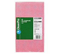 CleanPro All Purpose Cloths, Extra Large size (60cm X 30cm), Pack of 50 Washable and Reuseable Cloths (Pink)