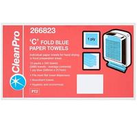 CleanPro 'C' Fold Blue Paper Towels 12x240s