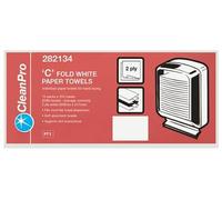 CleanPro 'C' Fold White Paper Towels 15 x 153