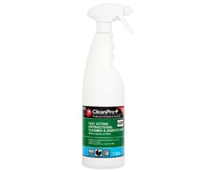 CleanPro+ Fast Acting Antibacterial Cleaner & Disinfectant H2FA 1 Litre x 6
