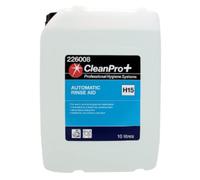 CleanPro+ H15 Professional Automatic Rinse Aid, Commercial Grade Streak-Free Dishwasher Drying Agent, 10 Litre Bottle (Case of 1)