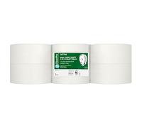 CleanPro Mini Jumbo White 2 Ply 6 Toilet Rolls | Case of 1