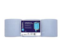 CleanPro Standard Blue 2 Ply Centrefeed Rolls - 6 Rolls (2 packs)