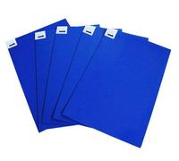 Cleanroom Sticky Tac Tacky Mats 90cm x 60cm Blue (5)- Contamination control perfect for Cleanrooms, Construction sites, Hospitals, Clinics, Tattoo Studios