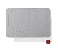Cleansage® AbsorbaMat Diatomite Stone Bath Mat Quick Dry, Stone Drying Mat Kitchen Sink & Bathroom, Diatomaceous Earth Super Absorbent for Fast Drying (Light Grey)