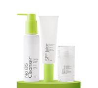 Cleanse, Nourish & Protect Combo | Gentle Face Cleanser, Probiotic Serum Stick & No White Cast Sunscreen SPF 50+ PA++++ | For All Skin Types | Skincare for Beginners | Vegan