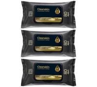 CleanSkin [80-Count] x3 Cleansing Wipes for Tattooing, All-in-One Solution with Green Soap for Healing, Cleaning, and Tattoo Ink Removal