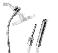 Cleanstream Shower Enema System with 6Foot Metal Hose, Dual Nozzle Set