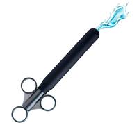 Cleanstream Smooth Lubricant Launcher, One Hand Use, Smooth Tube for Easy Inserting, Syringe, Toy Friendly, Cap Included to Prevent Leakage, 8.5 Inches, Unscented, Black, 1 Count
