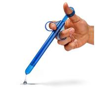Cleanstream XL Lubricant Launcher, One Hand Use, Smooth Tube for Easy Inserting, Syringe, Toy Friendly, Cap Included to Prevent Leakage, Unscented, Blue, 1 Count