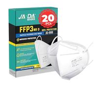 Cleanstro FFP3 Masks With >99% Filtration Efficiency -7 Layer Disposable Face Mask UK Certified - Feel Safe, Breathe Easy - Secure DIY Dust Masks for Building Work, Sanding-EN149:2001+A1:2009 (20)