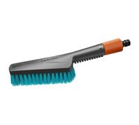 Cleansystem Hand-Held Brush S hard: Cleaning brush with hose connection, flat brush body, for narrow areas and non-sensitive surfaces outside, with