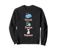 CleanTok Fan Oddly Satisfying ASMR Cleaning Aesthetic Gift Sweatshirt
