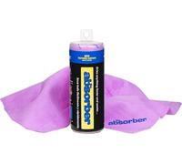 CleanTools The Absorber® Small 17-Inch x 13-Inch, Textured Surface - Synthetic Premium Drying Chamois Cloth for Cars & Bikes - Super Absorbent, Scratch-Free & Machine-Washable (Purple)