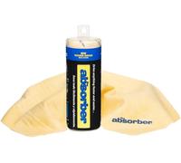 CleanTools The Absorber® Small 17-Inch x 13-Inch, Textured Surface - Synthetic Premium Drying Chamois Cloth for Cars & Bikes - Super Absorbent, Scratch-Free & Machine-Washable (Natural (Tan))