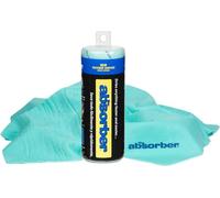 CleanTools The Absorber® Small 17-Inch x 13-Inch, Textured Surface - Synthetic Premium Drying Chamois Cloth for Cars & Bikes - Super Absorbent, Scratch-Free & Machine-Washable (Aqua)