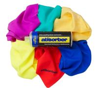 CleanTools The Absorber Synthetic Premium Drying Chamois Cloth for Car: Super Absorbent, Scratch-Free and Washable | 17-Inch x 13-Inch, Small, Color Assorted (PN: 12951)