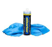 CleanTools The Absorber Synthetic Premium Drying Chamois Cloth for Car: Super Absorbent, Scratch-Free and Washable | 27-Inch x 17-Inch, Blue, Large (PN: 14942-42149)