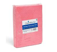 CleanWorks ProClean Heavy-Duty Cleaning Cloth Red, Highly Absorbent, High Durability, Reuseable, Machine Washable, HACCP and FCC compliant (Pack of 25)