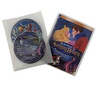 Clear 2 Disc Non Woven CPP Sleeves & DVD Booklet - Keep Your Discs Safe and Organized (White) (Pack of 50)