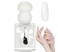 Clear 2-in-1 Gel Nail Polish,Quick Dry Top Coat & Base Coat,Quick-Drying Transparent Top Coat,Water-Based No Wipe High Glossy Finish,Long Lasting Nail Strengthener & Protector,No Cure Needed,for Women