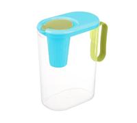 Clear 2-Liter Beverage Container with Handle and Lid - Versatile Drink Server | Cold Drink Jug for Lemonade, Cocktail, Infused Water, Tea, Juice, Durable Serving Pitcher for Picnic BBQ Party Home