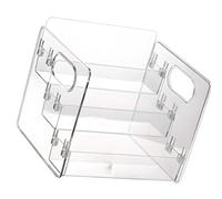 Clear 3 Levels Shelf Organizers Sturdy Medicine Dispenser for Medicine Bottles and Tablets Containers Whirling Tablets Holder