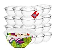 Clear 32oz Plastic Salad Bowls with Snap-On Lids(50 Pack)-Airtight Disposable Salad Containers for Lunch, Meal Prep & Parties- Ideal as Disposable Salad Bowls with Lids & Plastic Salad Bowl with Lid