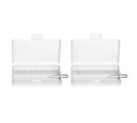 Clear 3A battery case holder for easy viewing and configuring up to 8 batteries