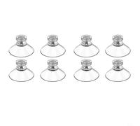 Clear 40mm Suction Cups with Thumb Screw for Organizing and DIY Solutions (8PCS)