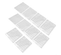 Clear 42 Pocket Coin For Pages For Standard 3 Hole Album Binder, Pvc Protector Sheets With 28mm Round Slots For Money Collection, 10 Pack Refill Inserts For Numismatic Display And Safe Storage