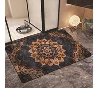 Clear,50*80,Boho Front Door Mat Outside Entrance, Bath Mat for Bathroom Boho Bathroom Rugs Non Silp Water Absorbent Bath Rug Soft Washable Floor Rug for Tub Showers Laundry Room Bath Decor