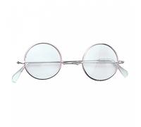 Bristol Novelty BA129 Classic John Lennon Round Sunglasses | Unisex | 1 Piece | Clear | One Size - Adult Glass, Black