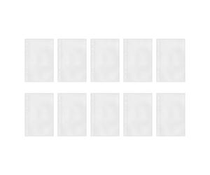 Clear A6 Cases,10 Pcs A6 Ring Binder Clear Refillable Card Cases | Smooth Cases For Organizer Money Cards Credit Card Photos Messages Study Project Office