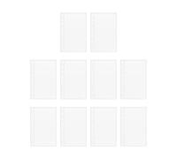 Clear A6 Cases,10 Pcs Clear Folder Sheets Pocket Sheets | Smooth Covers For Organizer Money Cards Credit Card Photos Messages Study Project Office