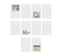 Clear A6 Cases - 10 Pieces A6 Ring Binder Clear Refillable Card Cases | Refillable Protective Cases For Photos Postcards Journal Planner Study Project Planning Lesson Sketches Writers Teachers