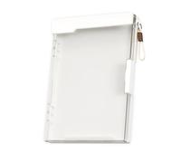 Clear ABS Document Case with Clipboard and Lanyard Double Layer File Organiser Box for School and Travel Use Multi Layer File Directory