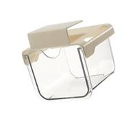 Clear ABS Drawer Organizers for Bathroom Glass Cabinets No Drilling Needed, Holds Cosmetics Securely Cabinet Countertop with Drawers Storage Vanity Large Cream White Large Capacity Pull Out Cream B