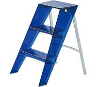 Clear Acrylic 3-Step Ladder Shelf, Non-Slip Folding Step Stool for Kitchen, Living Room, Bathroom, Sturdy Display Stand, Space-Saving