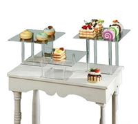 Clear Acrylic 3-Tier Dessert Display Stand Set For Weddings, Parties & Celebrations - Square Cake Stand With Sturdy Premium Acrylic Construction, Spill-Resistant(1)