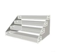 Clear Acrylic 4 Tier Display Stand with Multi Layer Shelves for Organizing For Perfumes, Cosmetics, and Decorative Items Elegantly (4th display rack)