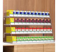 Clear Acrylic Automatic Holder Display, Easy Install Waterproof Pusher for Retail Stores, Wall-Mounted Box Frame (62cm x 29cm x 42cm)