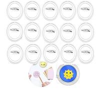Clear Acrylic Badges Making Kit - 25 PCS DIY Button Badges Set for Crafts, Personalized Gifts and Party Bag Fillers Loopunk